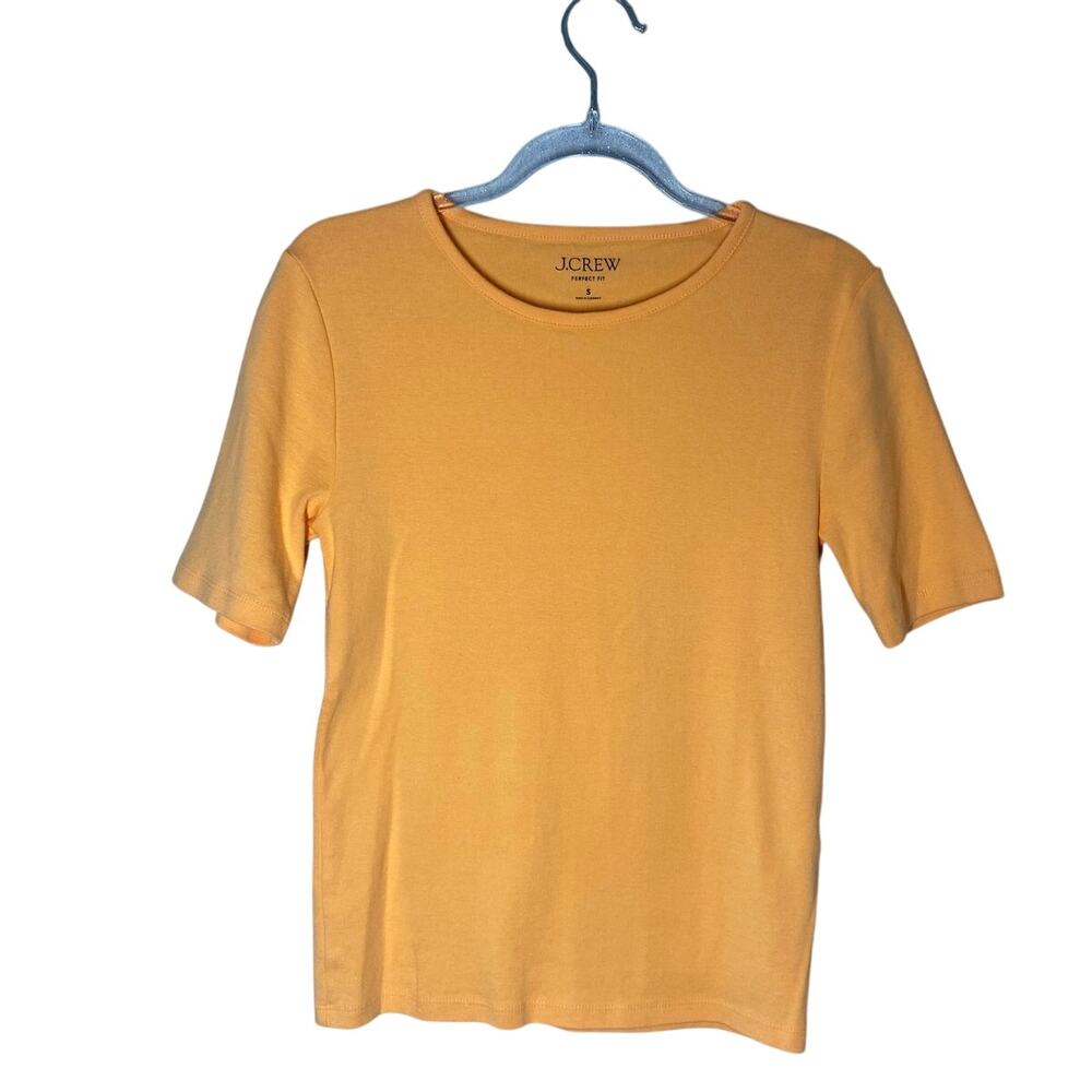J. CREW perfect fit Short Sleeve Tshirt Melon Sz S